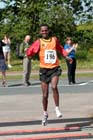 Wondiye Fikre Indelbu wins the Newton Aycliffe 10k Road Race wearing only one shoe.